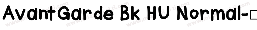 AvantGarde Bk HU Normal字体转换